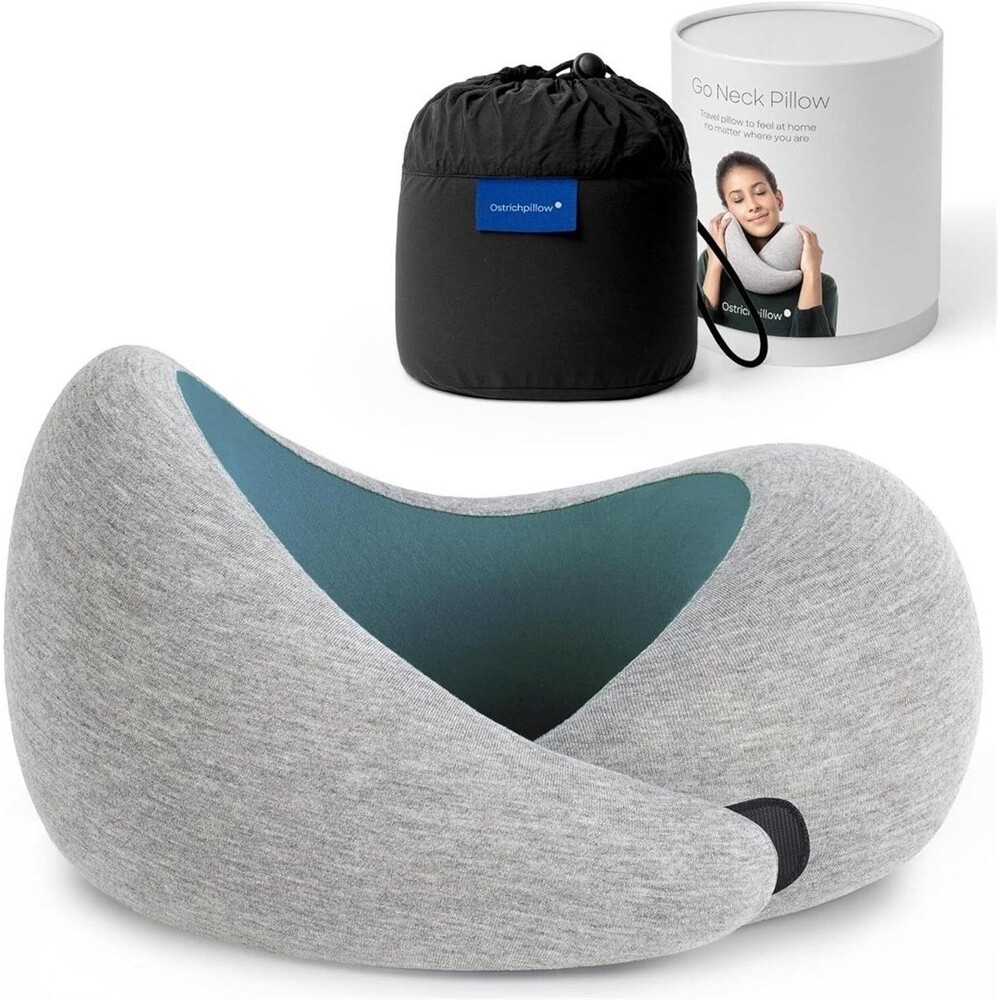 Ostrichpillow Go Neck Pillow Premium Memory Travel Pillow, 360º Ergonomic